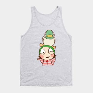 happy sarah and duck / children's cartoon Tank Top